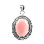 Pink Queen Conch 1.5" 925 Sterling Silver Pendant (RS61-421)