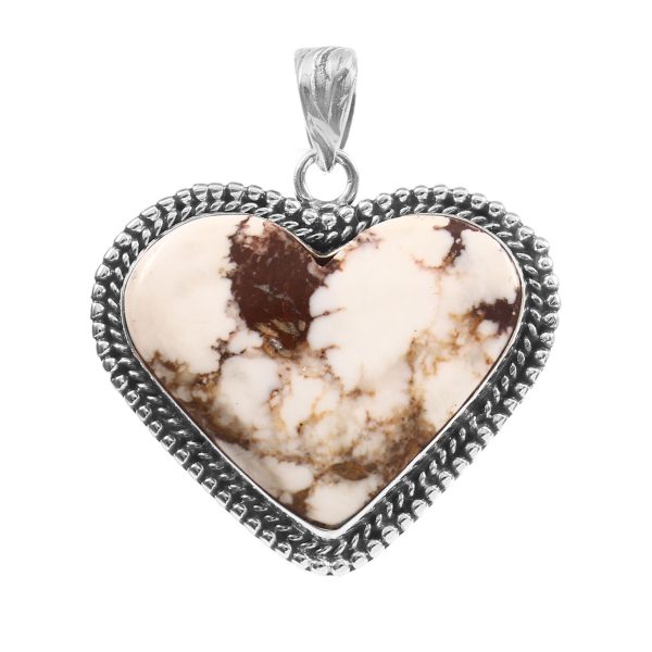 Wild Horse Jasper 2" 925 Sterling Silver Pendant (RS61-426)