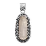 Selenite 1.5â€³ 925 Sterling Silver Pendant (RS14-197)