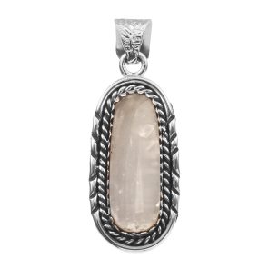 Selenite 1.5â€³ 925 Sterling Silver Pendant (RS14-197)