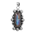 Labradorite 1.5â€³ 925 Sterling Silver Pendant (RS14-169)