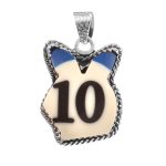 Playboy Pool Ball 1.5â€³ 925 Sterling Silver Pendant (REXT27-214)