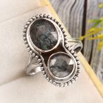 Teal Kyanite Size US 10 925 Sterling Silver Ring (REXT27-254)