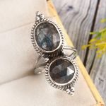 Teal Kyanite Size US 10 925 Sterling Silver Ring (REXT27-253)