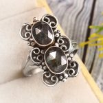 Teal Kyanite Size US 9 925 Sterling Silver Ring (REXT27-247)