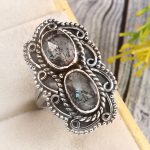 Kyanite Size US 7 925 Sterling Silver Ring (REXT27-232)