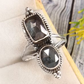 Teal Kyanite Size US 12 925 Sterling Silver Ring (REXT27-262)