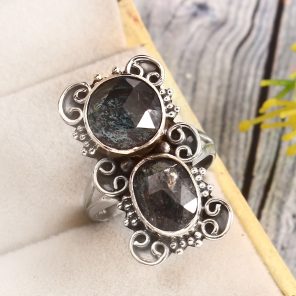Teal Kyanite Size US 11 925 Sterling Silver Ring (REXT27-260)