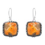 Bumble Bee Jasper 1.5â€³ 925 Sterling Silver Earring (REXT27-88)