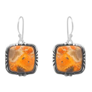 Bumble Bee Jasper 1.5â€³ 925 Sterling Silver Earring (REXT27-88)