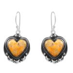Bumble Bee Jasper 1.5â€³ 925 Sterling Silver Earring (REXT27-157)
