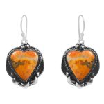 Bumble Bee Jasper 1.5â€³ 925 Sterling Silver Earring (REXT27-161)