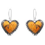 Bumble Bee Jasper 1.5â€³ 925 Sterling Silver Earring (REXT27-100)