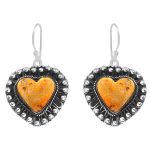 Bumble Bee Jasper 1.5â€³ 925 Sterling Silver Earring (REXT27-138)