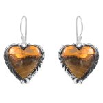 Bumble Bee Jasper 1.5″ 925 Sterling Silver Earring (REXT27-116)