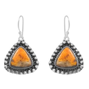 Bumble Bee Jasper 1.5â€³ 925 Sterling Silver Earring (REXT27-142)