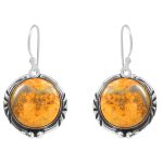 Bumble Bee Jasper 1.5â€³ 925 Sterling Silver Earring (REXT27-114)
