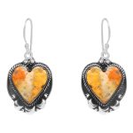 Bumble Bee Jasper 1.5â€³ 925 Sterling Silver Earring (REXT27-154)