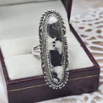 White Buffalo Turquoise 925 Sterling Silver Ring (RS61-407)