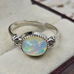 Ethiopian Opal 925 Sterling Silver Ring (REXT42-231)