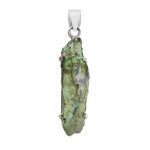 Titanium Coated Quartz Cluster 1.5" 925 Sterling Silver Pendant (RS100-196)