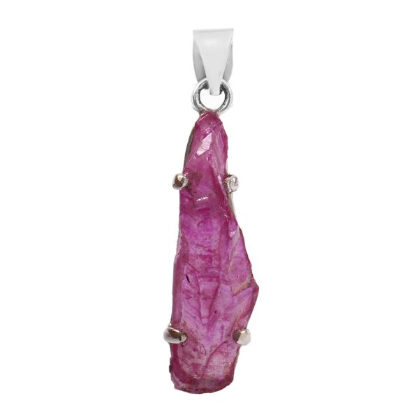 Titanium Coated Quartz Cluster 1.5" 925 Sterling Silver Pendant (RS100-213)