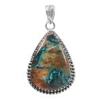 Shattuckite 1.75" 925 Sterling Silver Pendant (RS6-14)