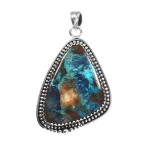 Shattuckite 2" 925 Sterling Silver Pendant (RS6-16)
