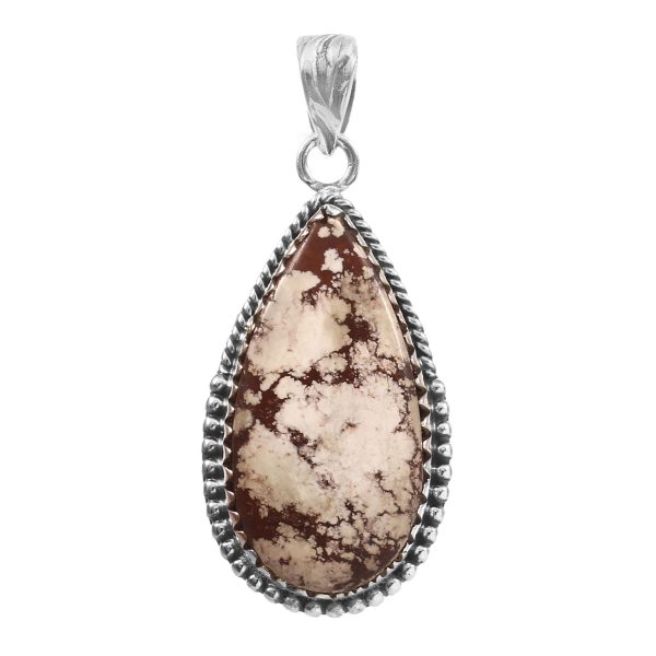 Wild Horse Jasper 1.75" 925 Sterling Silver Pendant (RS6-22)