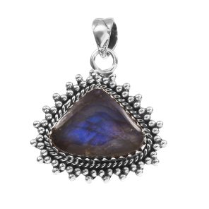 Labradorite 1" 925 Sterling Silver Pendant (RS17-478)