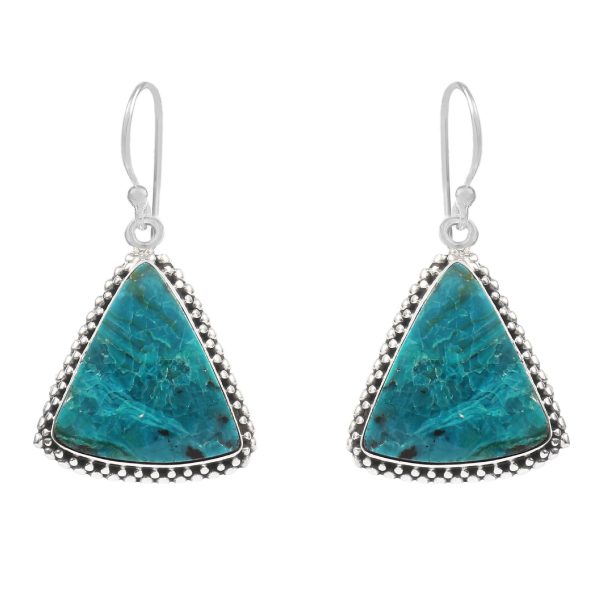 Peruvian Opal 1.25" 925 Sterling Silver Earring (REXT42-253)