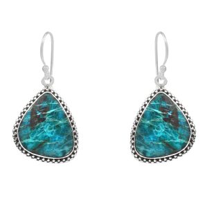 Peruvian Opal 1.25" 925 Sterling Silver Earring (REXT42-254)