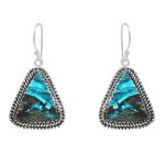 Peruvian Opal 1.5" 925 Sterling Silver Earring (REXT42-256)