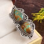 Kingman Turquoise Size US 6 925 Sterling Silver Ring (REXT49-324)