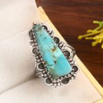 Mohave Turquoise Size US 7 925 Sterling Silver Ring (RS7-12)