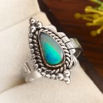 Australian Opal Size US 7 925 Sterling Silver Ring (REXT95-77)
