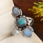 Australian Opal Size US 7 925 Sterling Silver Ring (REXT95-73)