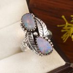 Australian Opal Size US 8 925 Sterling Silver Ring (REXT95-158)