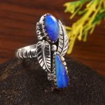 Australian Opal Size US 8 925 Sterling Silver Ring (REXT95-111)