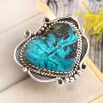 Peruvian Opal Size US 6 925 Sterling Silver Ring (REXT71-120)