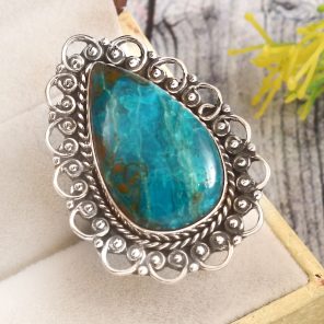 Peruvian Opal Size US 7 925 Sterling Silver Ring (REXT71-67)
