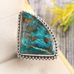 Peruvian Opal Size US 7 925 Sterling Silver Ring (REXT71-79)