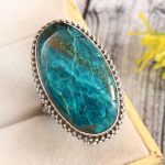 Peruvian Opal Size US 10 925 Sterling Silver Ring (REXT71-113)
