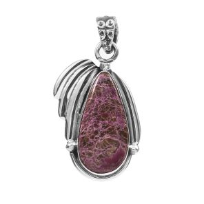 Purpurite 1.25" 925 Sterling Silver Pendant (REXT73-297)