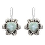 Larimar 1.25" 925 Sterling Silver Earring  (RS101-20)