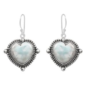 Larimar 1.25" 925 Sterling Silver Earring  (RS101-25)
