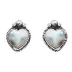 Larimar 0.75" 925 Sterling Silver Stud Earring  (RS101-37)