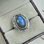 Labradorite 925 Sterling Silver Ring (REXT92-65)
