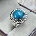 Chrysocolla 925 Sterling Silver Ring (REXT92-67)