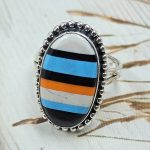 Candy Composite Stone Size US 9 925 Sterling Silver Ring (REXT49-352)